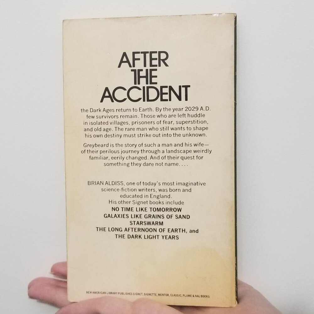 slow-acting apocalypse bk: Greybeard, VGUC 2nd printing paperback - Picture 2 of 6